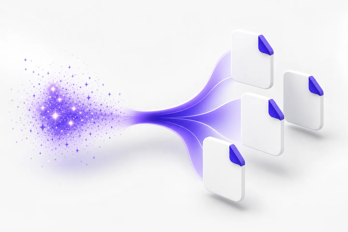 A prompt generating vector shapes and export files in the AI vector generator
