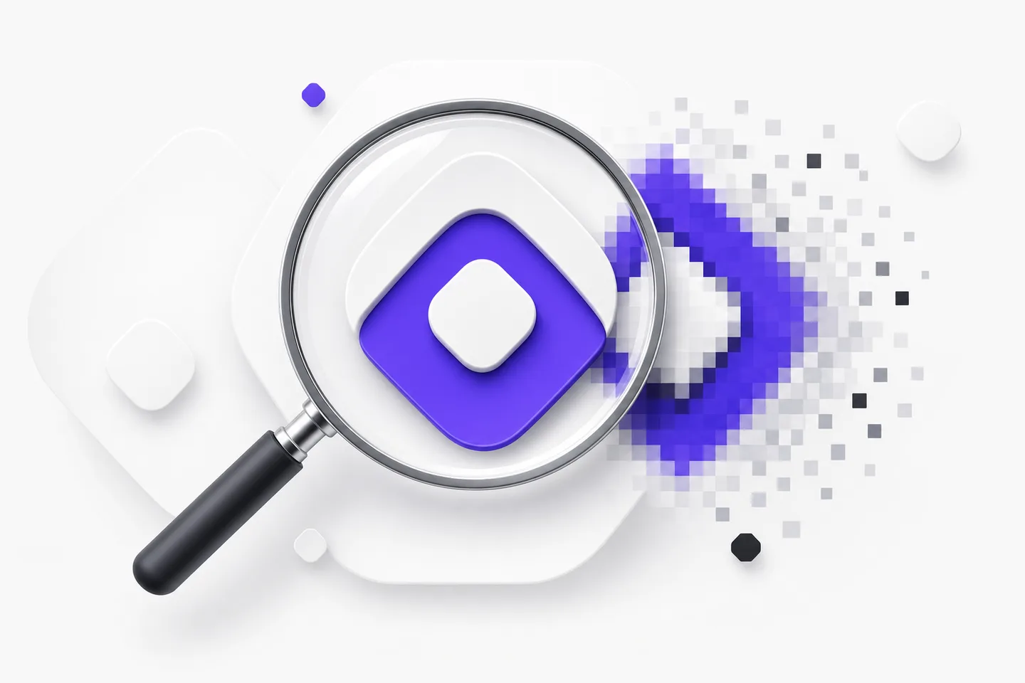 A logo staying sharp under magnification after PNG to EPS conversion